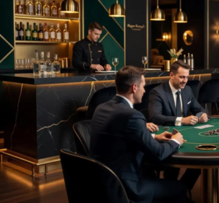 Hangulatos, modern póker lounge a City Lounge Clubban
